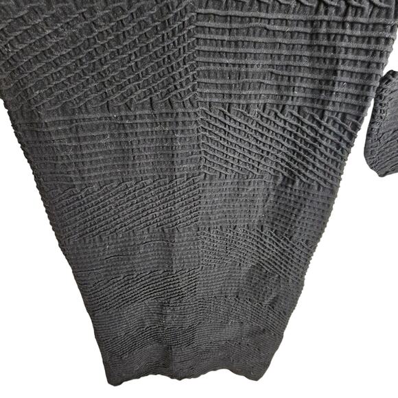 Tees By Tina Dress Knee Length Dress Mock Neck Dress Long Sleeve Dress OS Black - Picture 3 of 7